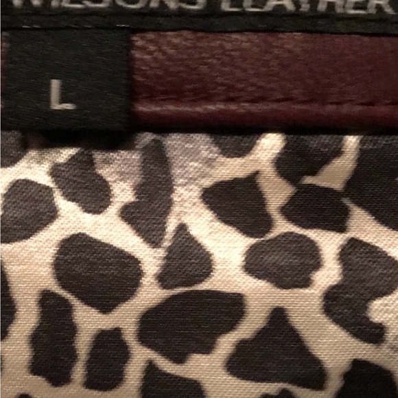 Burgundy Wilson Women’s Large Size L Leather Jacket. Fits True to Size. - Picture 2 of 5